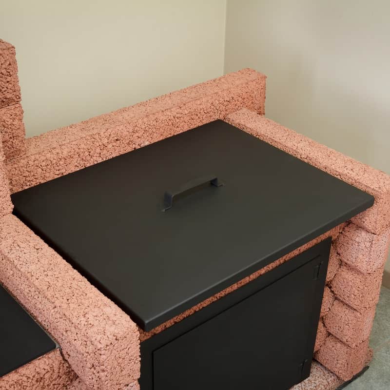 couvercle pour ensemble barbecue sur foyer extéeiru