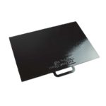 plaque de fonte émaillée pour foyer extérieur 18" x 26"