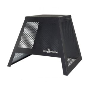 modular pyramid screen for outdoor fireplace picnic