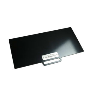 Enameled steel plate 12.5" x 26"  for fireplaces no. 115 and 120