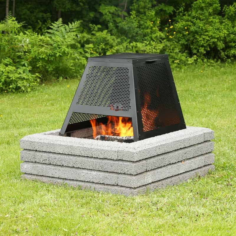 foyer exterieur camping à 4 rangées