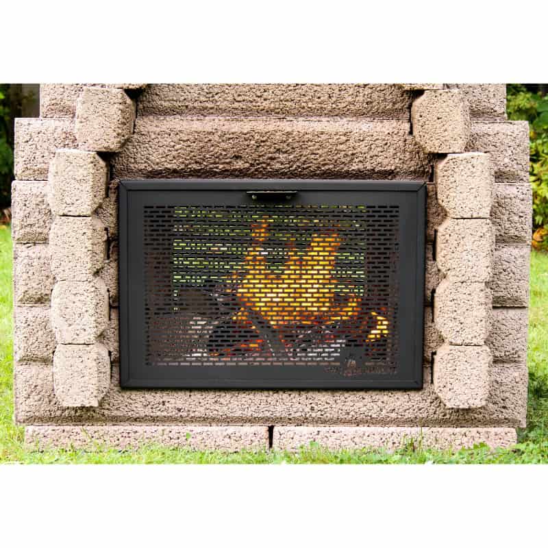 Pare-étincelles latéral pour foyer 130-3