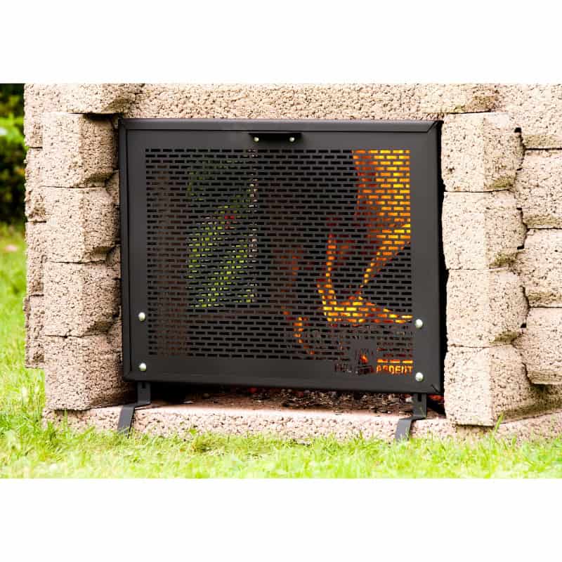 Pare-Étincelles sur pied pour foyer extérieur