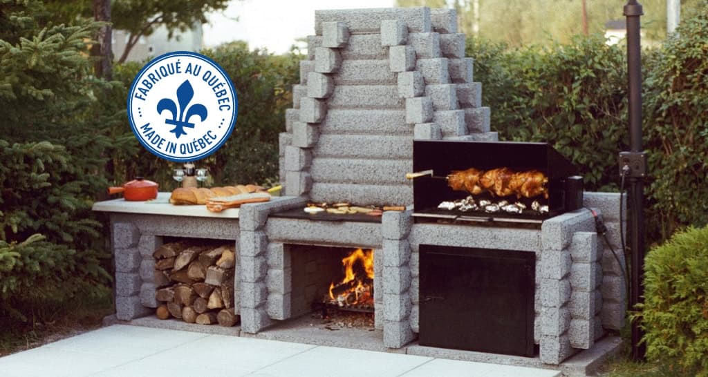 Foyer extérieur fabriqué au Québec modèle 300-2D