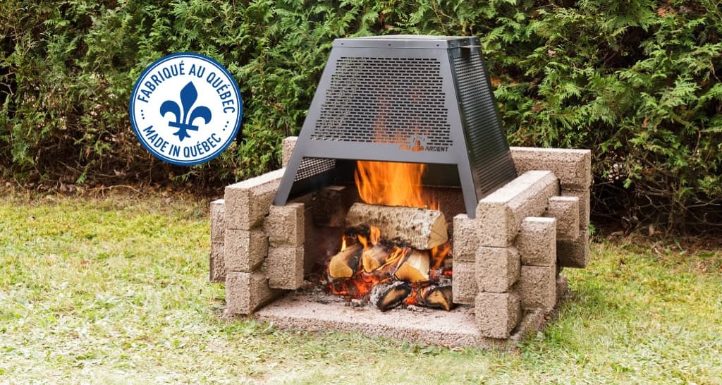 foyer extérieur Pique-Nique fabriqué au Québec